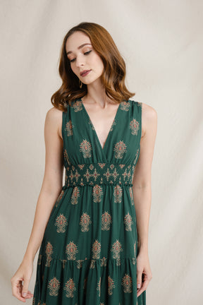 AMANI Dress in Green Mamuli