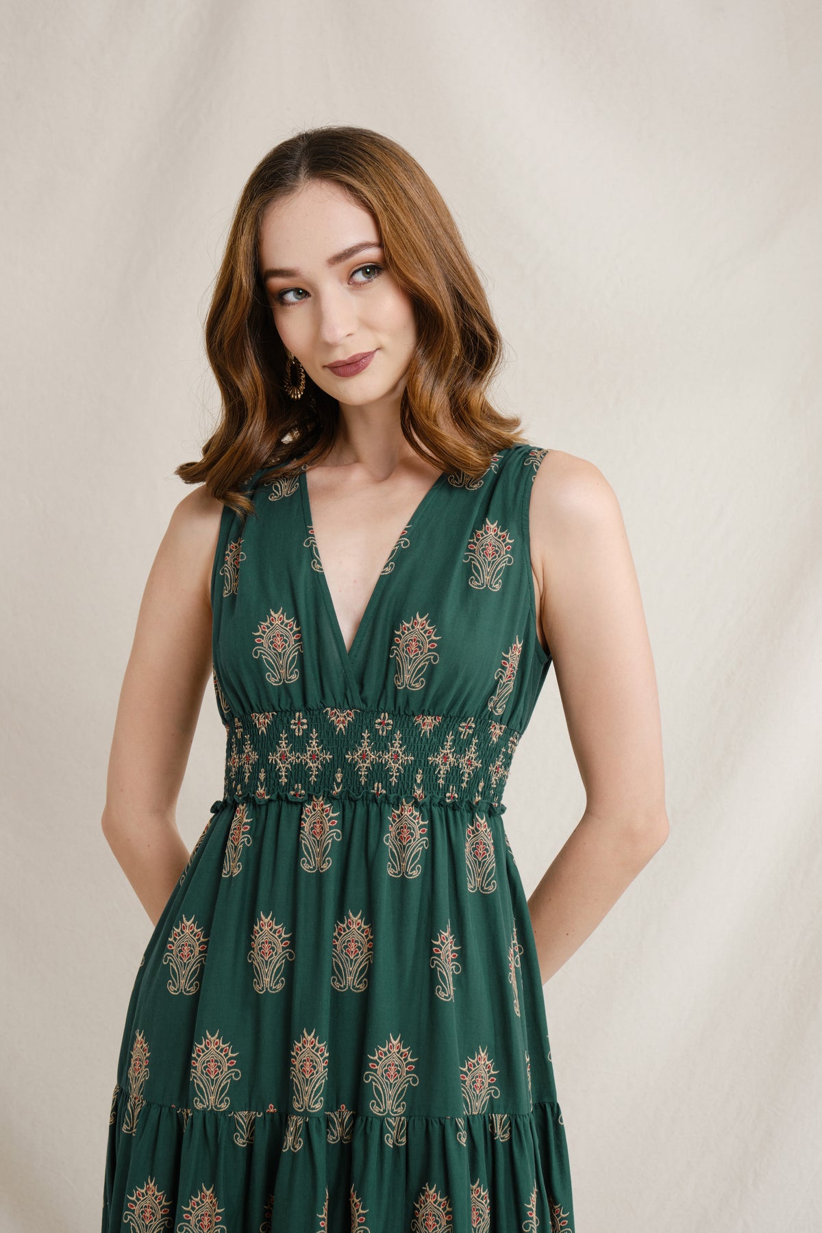 AMANI Dress in Green Mamuli