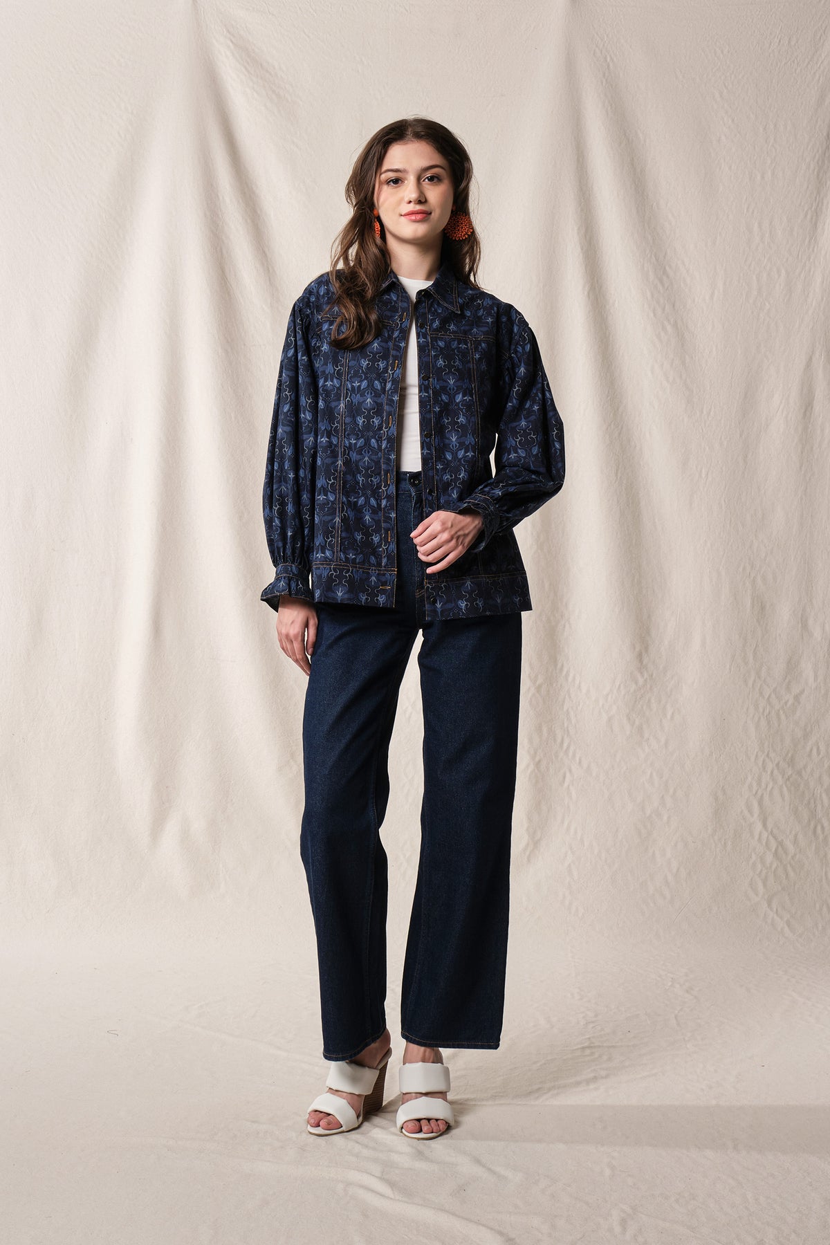 ANDREA Outer in Indigo Bugenvil