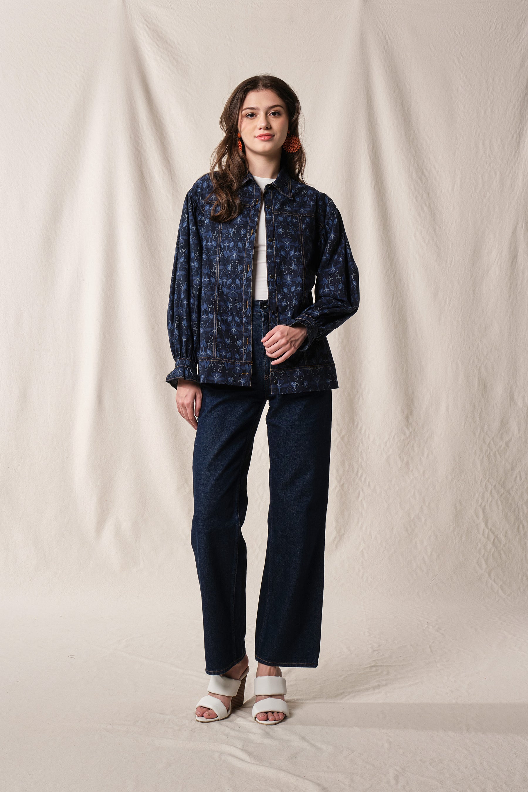 ANDREA Outer in Indigo Bugenvil