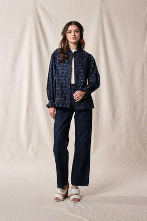 ANDREA Outer in Indigo Bugenvil