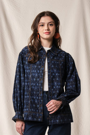 ANDREA Outer in Indigo Bugenvil