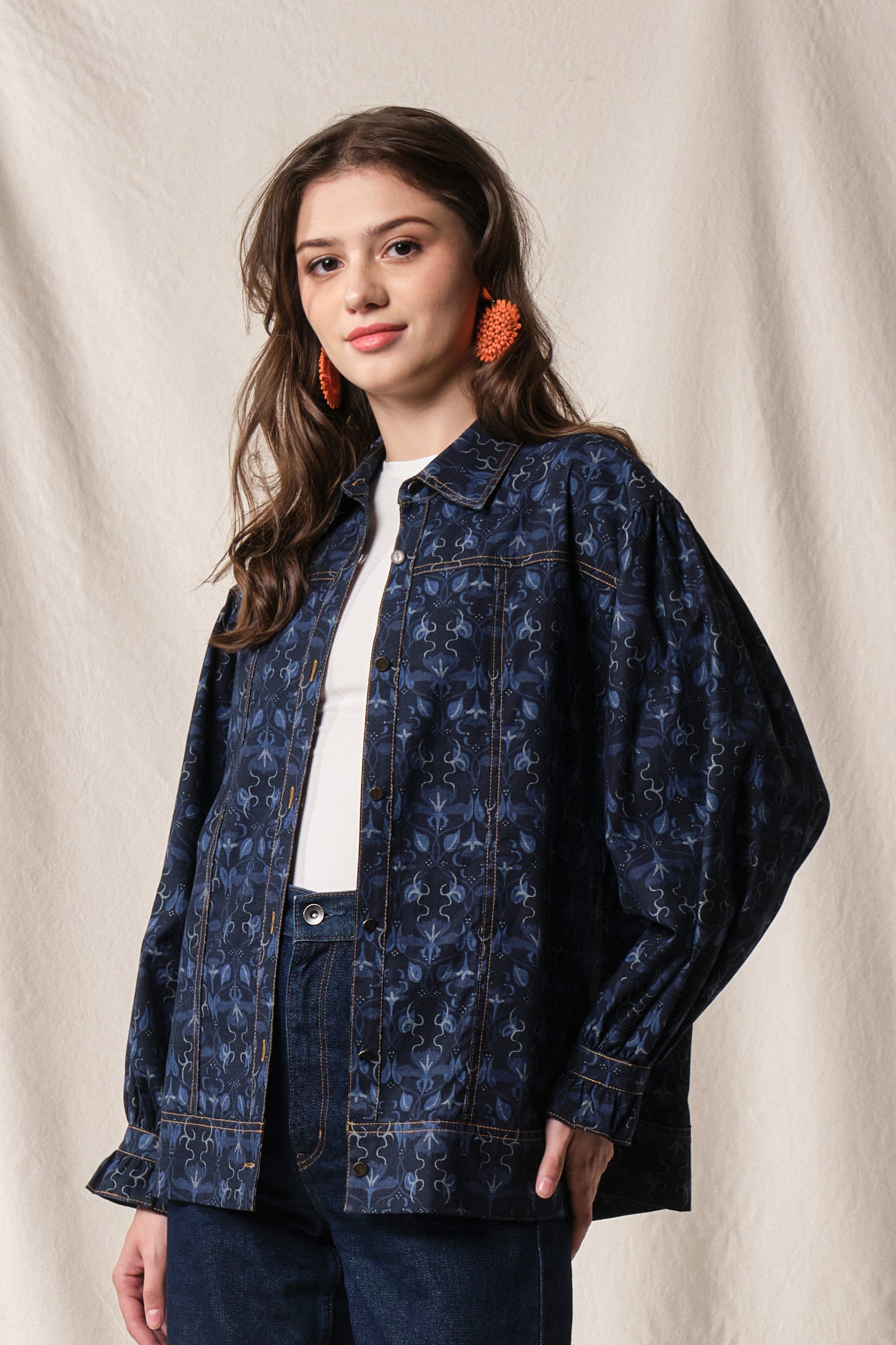 ANDREA Outer in Indigo Bugenvil