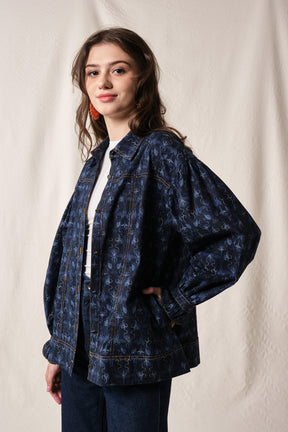ANDREA Outer in Indigo Bugenvil