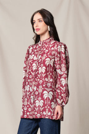 ANKA Top in Red Colada