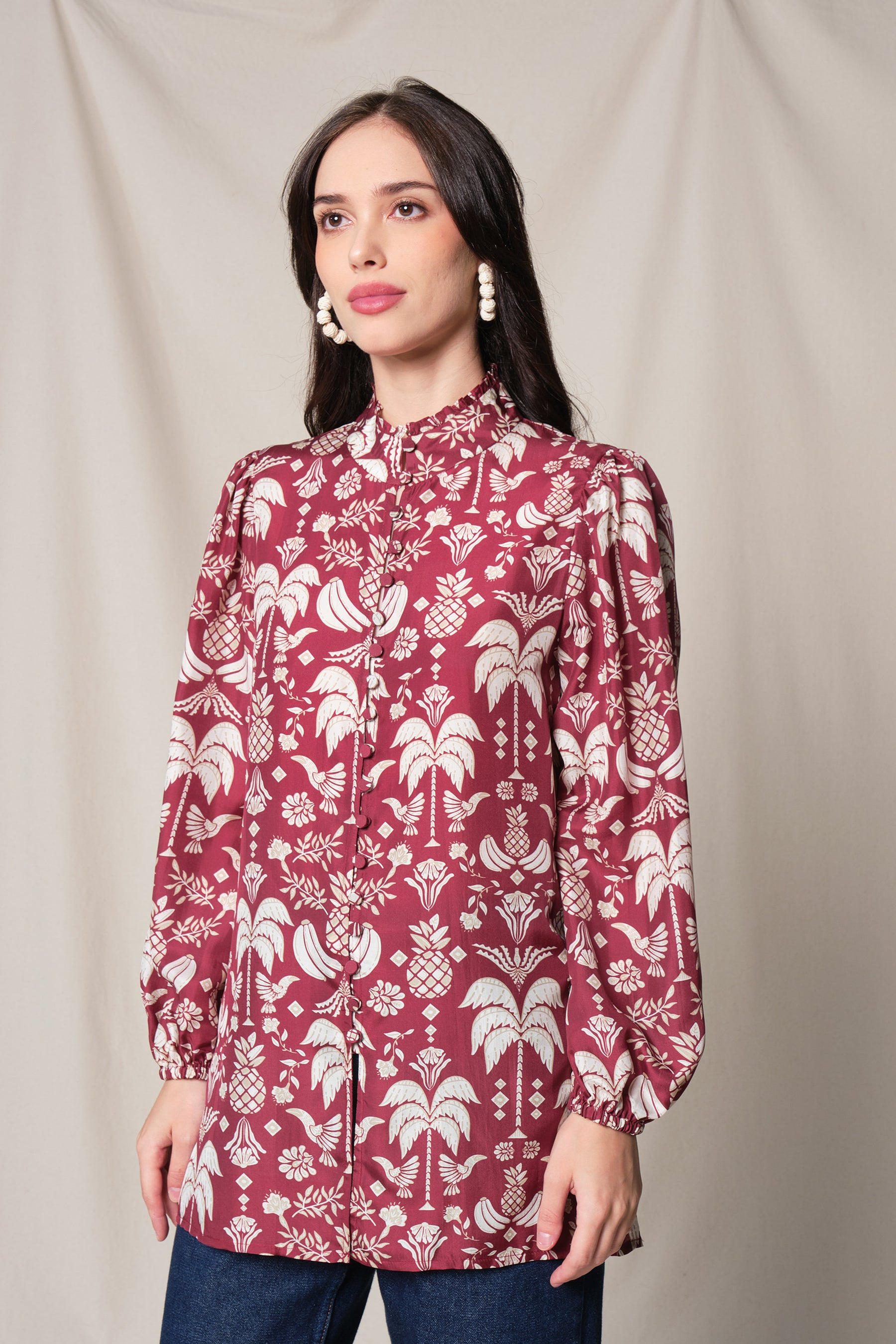 ANKA Top in Red Colada