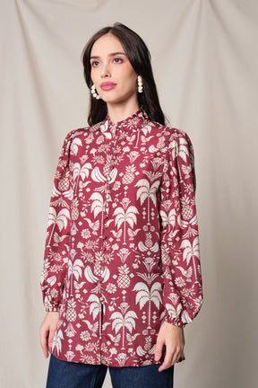ANKA Top in Red Colada
