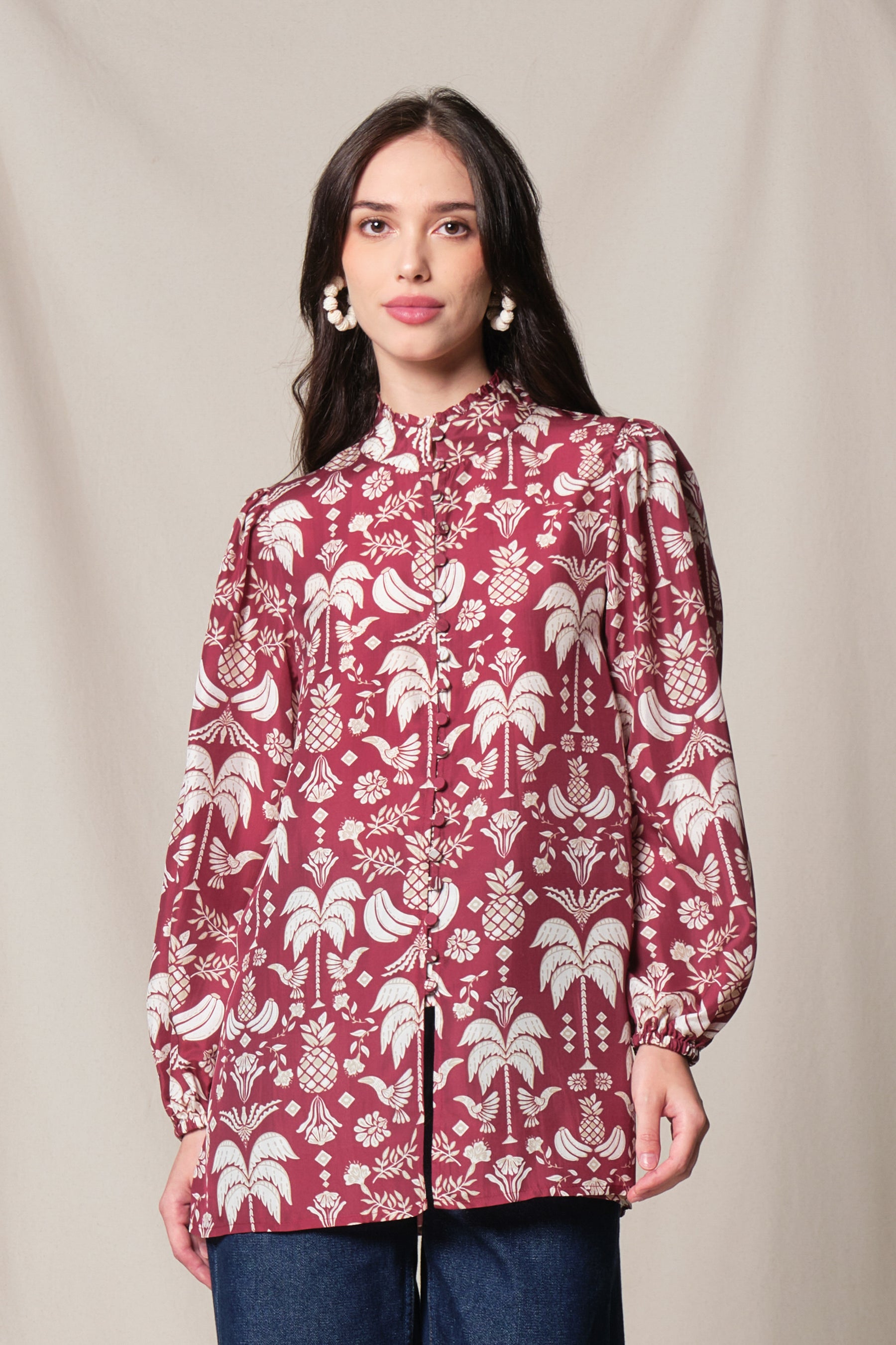 ANKA Top in Red Colada