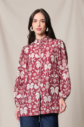 ANKA Top in Red Colada
