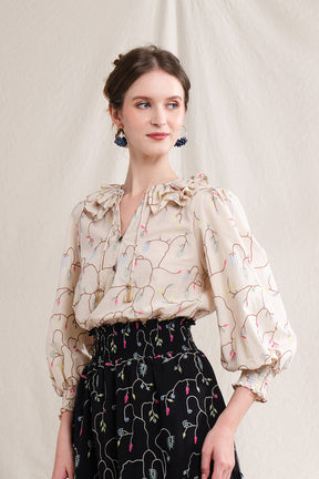 ANNA Top in Beige Lada