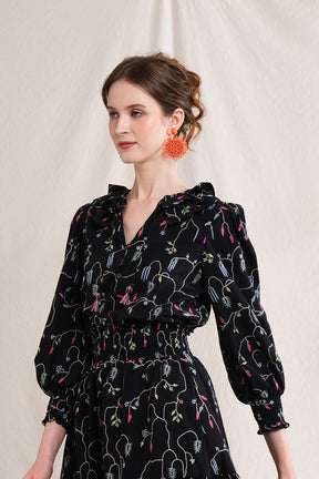 ANNA Top in Black Lada