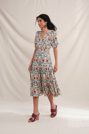 AQILA Dress in Beige Delima
