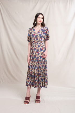 AQILA Dress in Beige Kepah