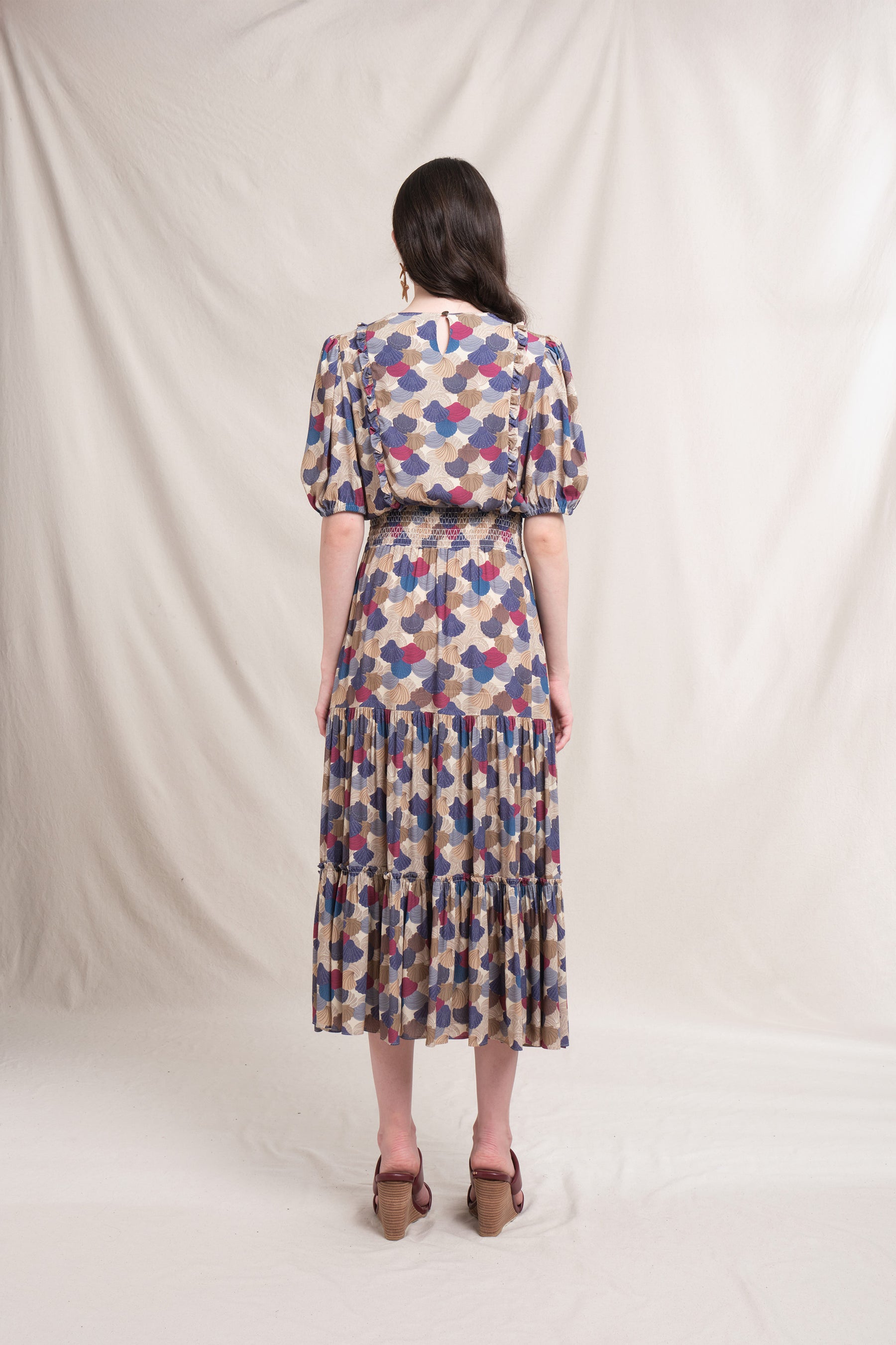 AQILA Dress in Beige Kepah