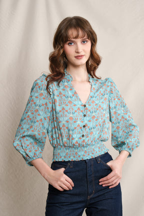 ASHA Top in Blue Areca