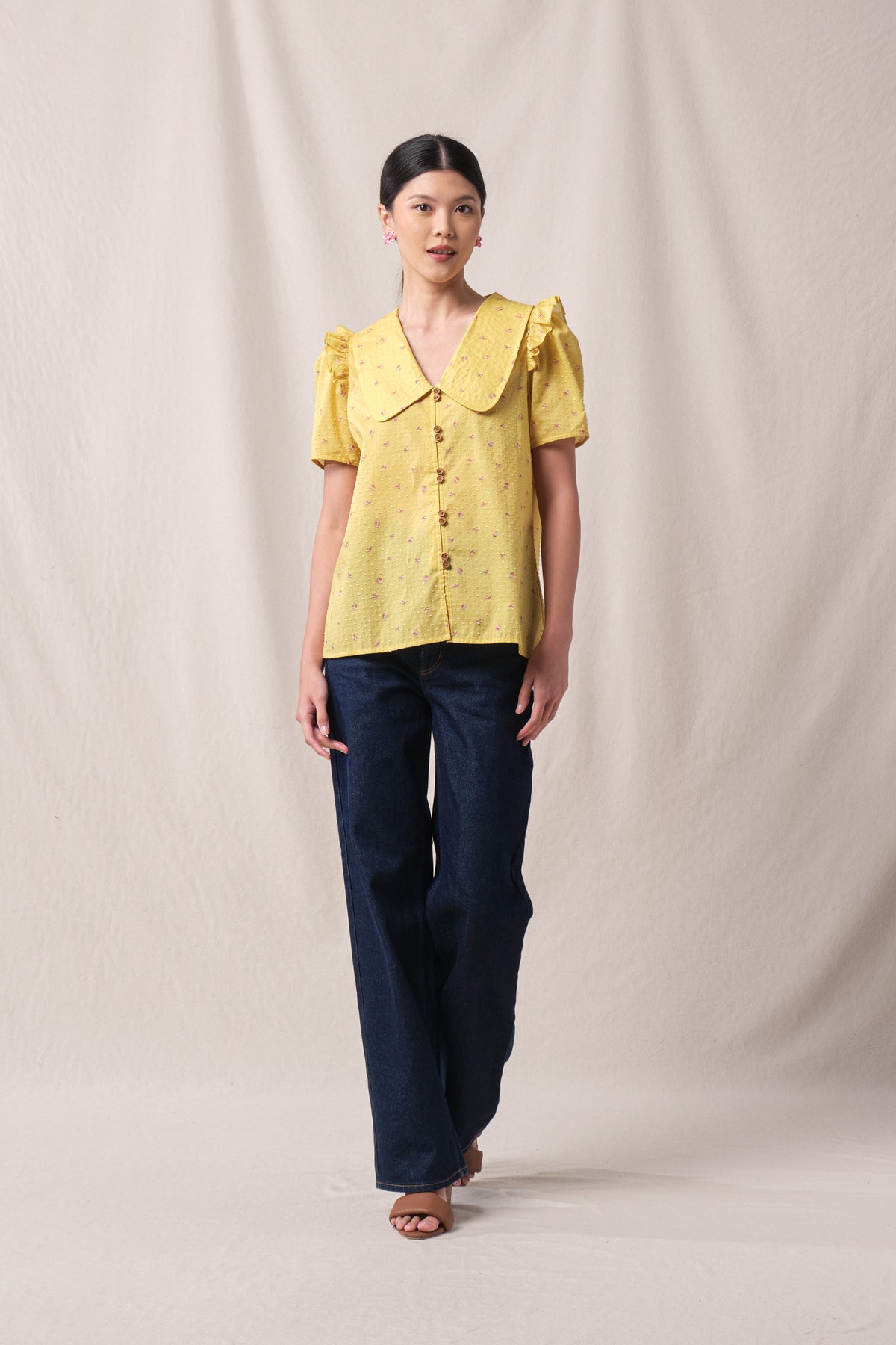 ASHLEY Top in Yellow Canang