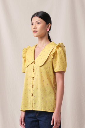 ASHLEY Top in Yellow Canang