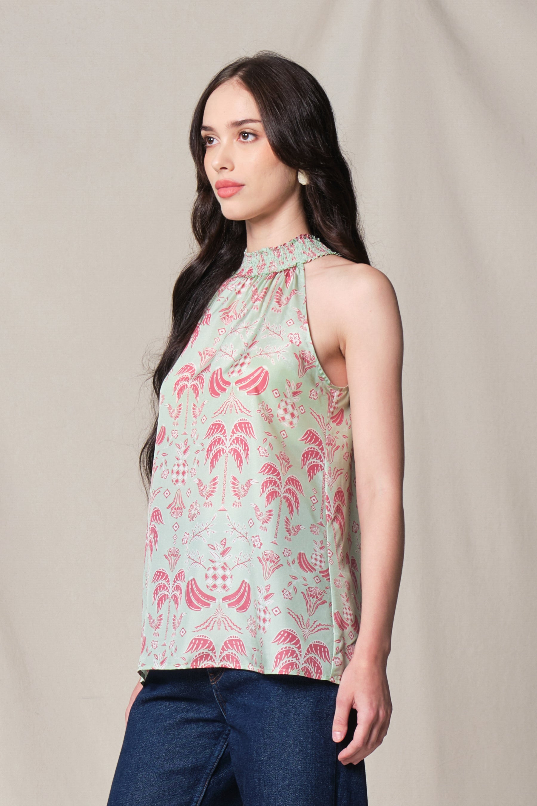 ASTRID Top in Green Colada