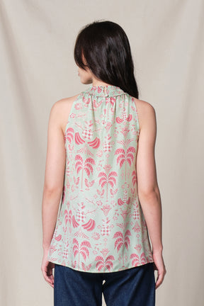 ASTRID Top in Green Colada