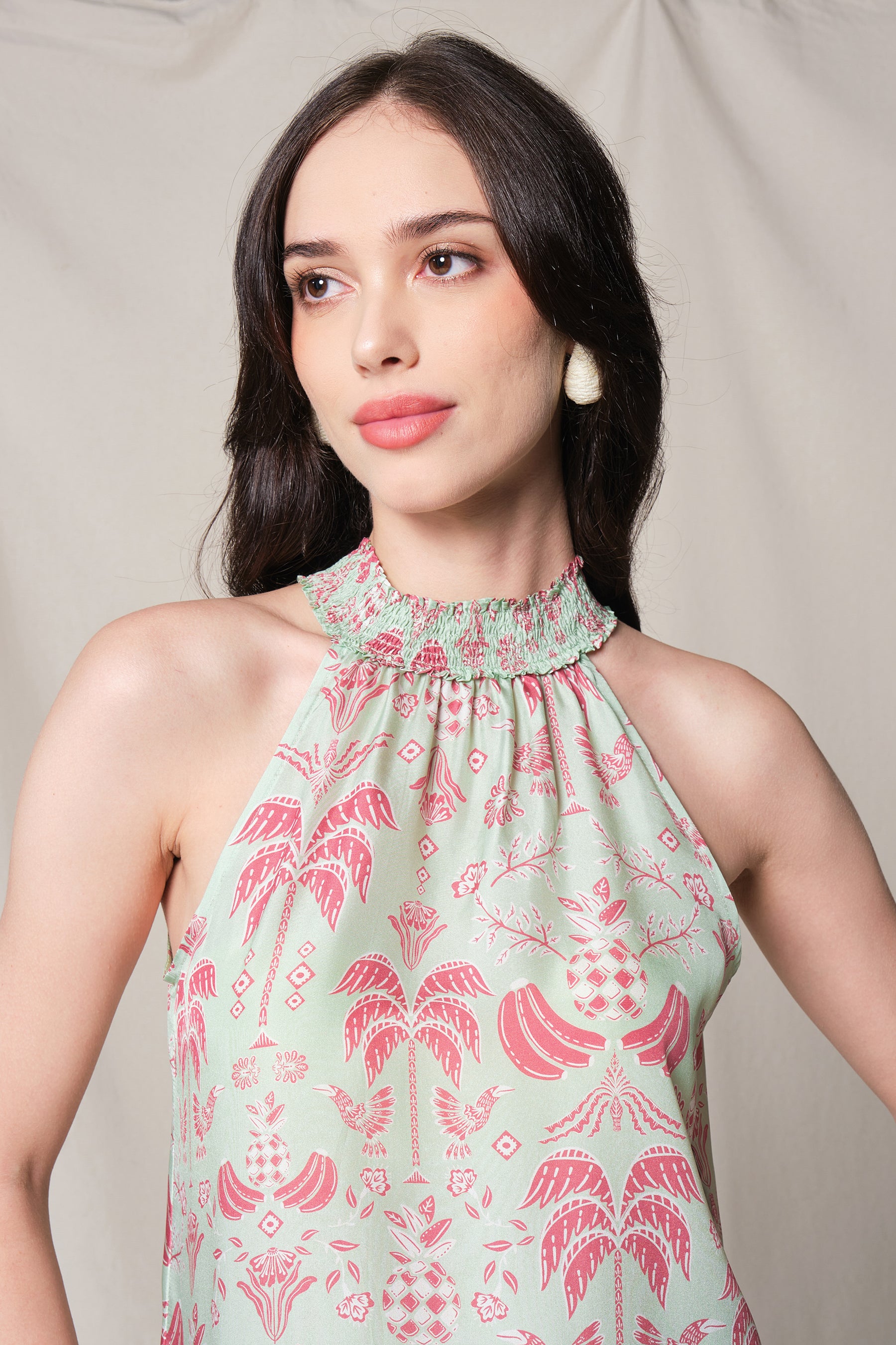 ASTRID Top in Green Colada
