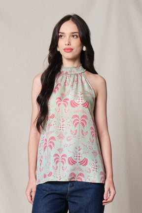 ASTRID Top in Green Colada