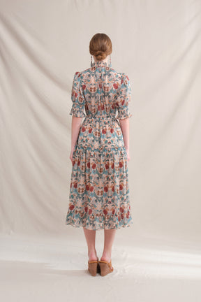 AUDRA Dress in Beige Delima