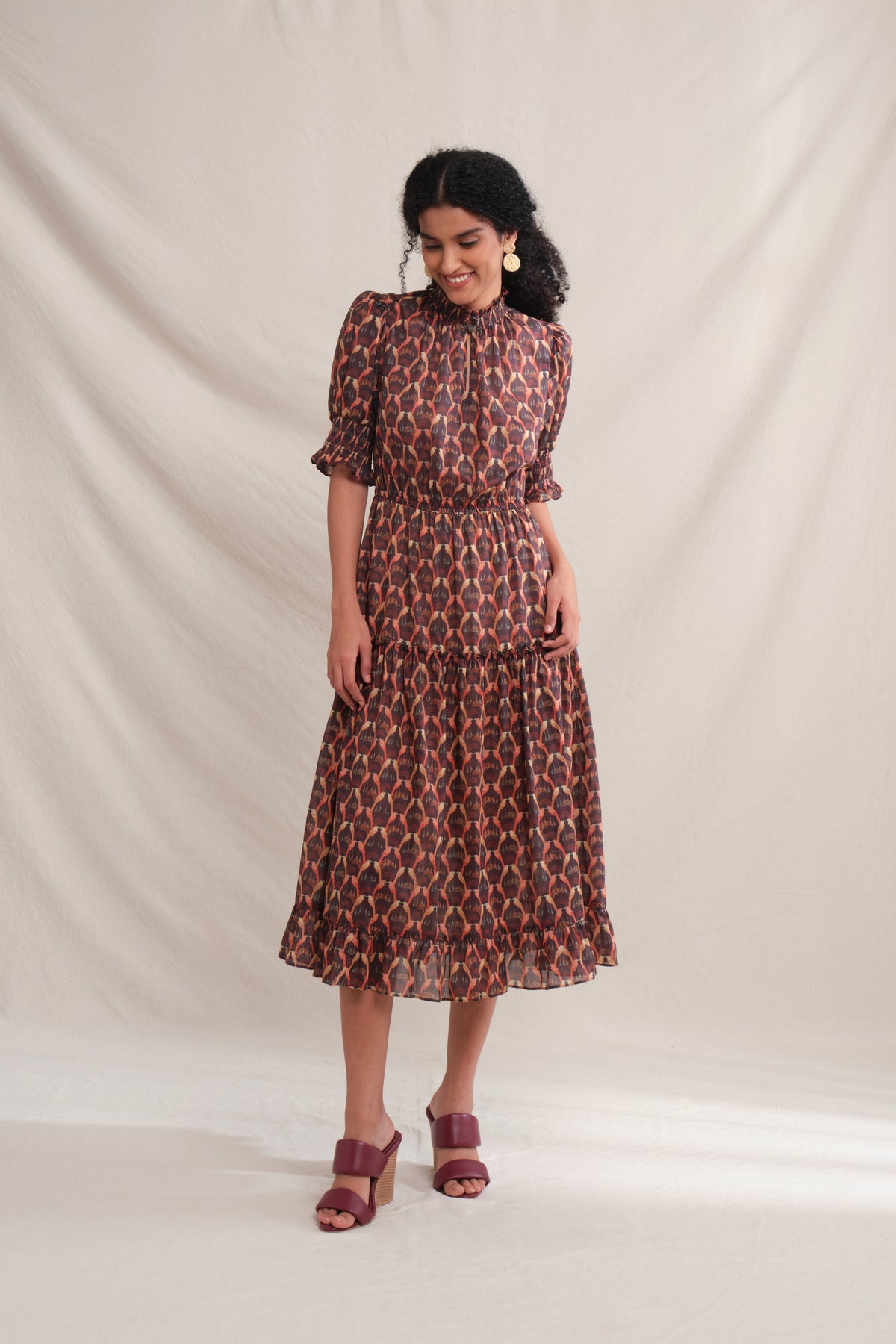 AUDRA Dress in Red Saeran