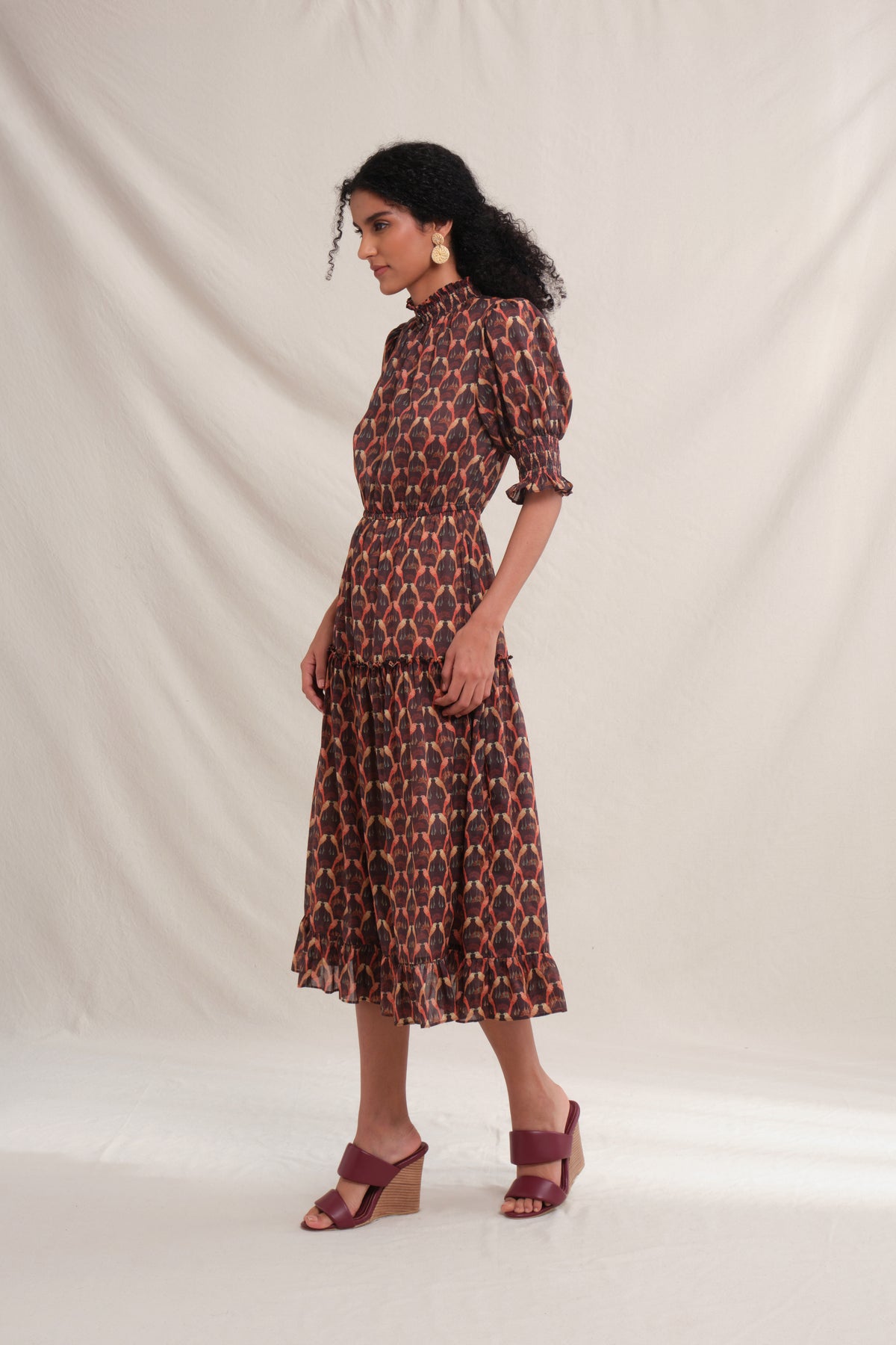 AUDRA Dress in Red Saeran
