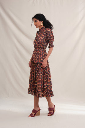 AUDRA Dress in Red Saeran