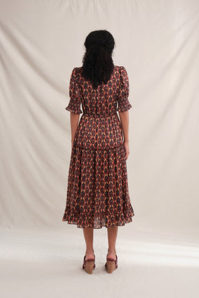 AUDRA Dress in Red Saeran