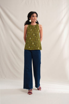 AYA Top in Green Macca