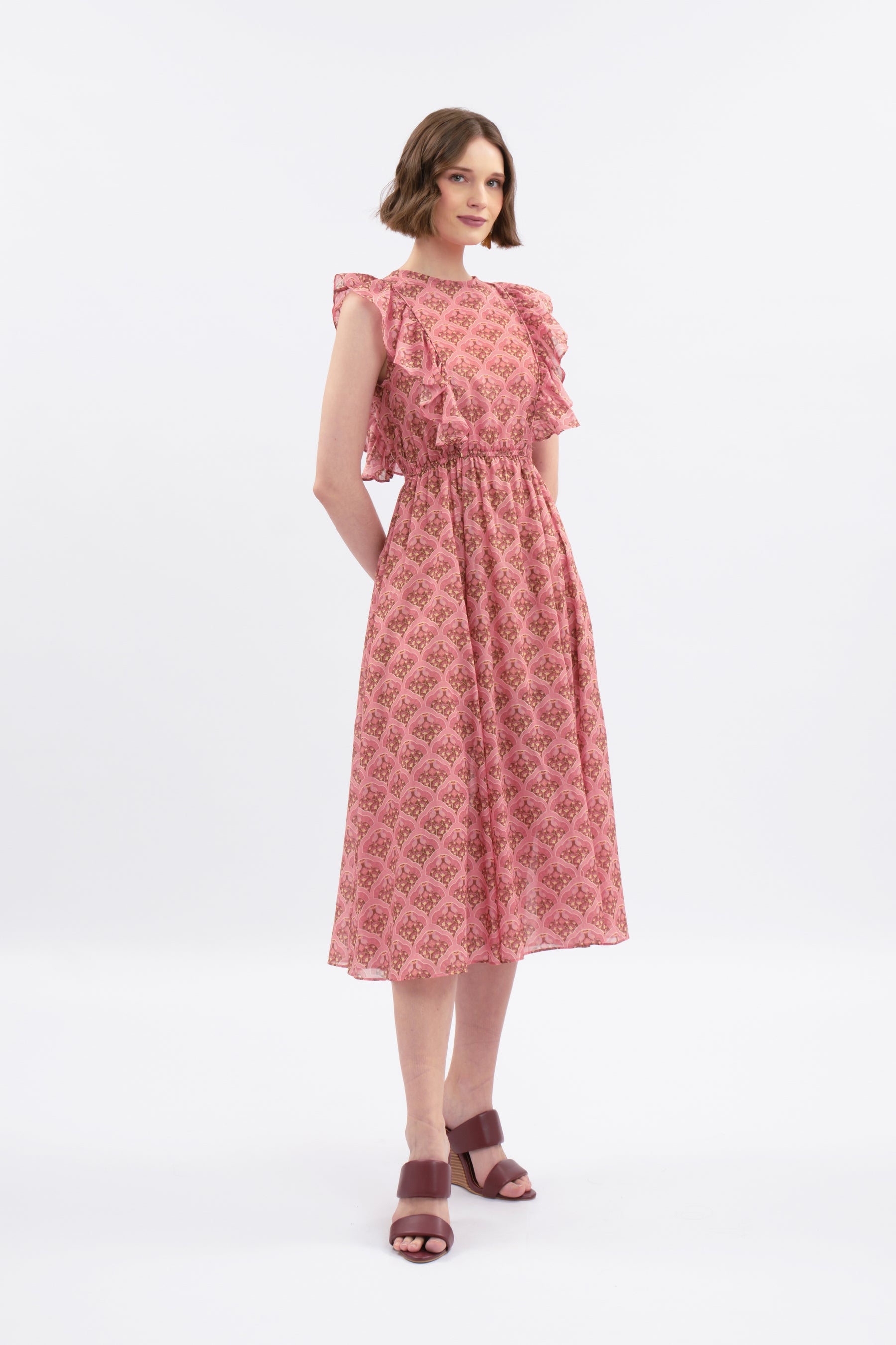 AZRA Dress in Pink Kubah