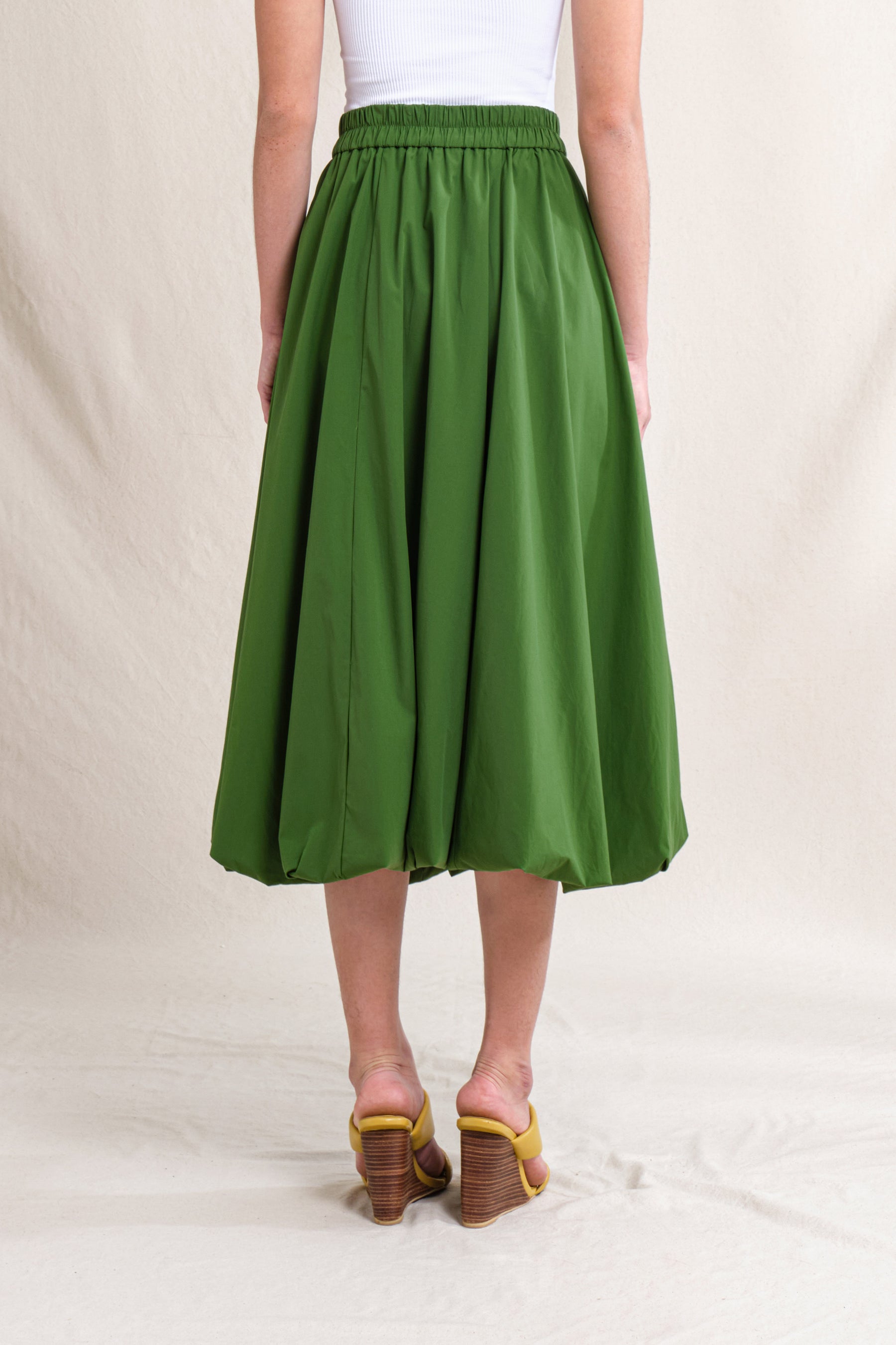 BUNDLING: Gwen Top in Green Sulam and Erin Skirt in Green Sulam