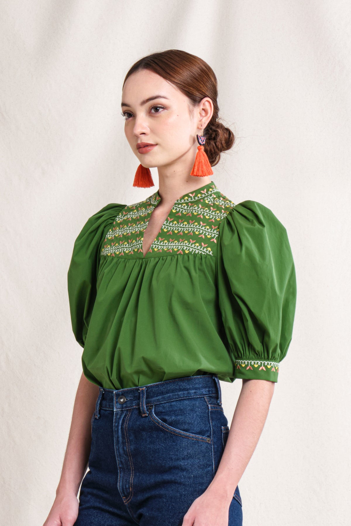 GWEN Top in Green Sulam