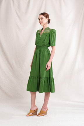 PIPER Dress in Green Sulam