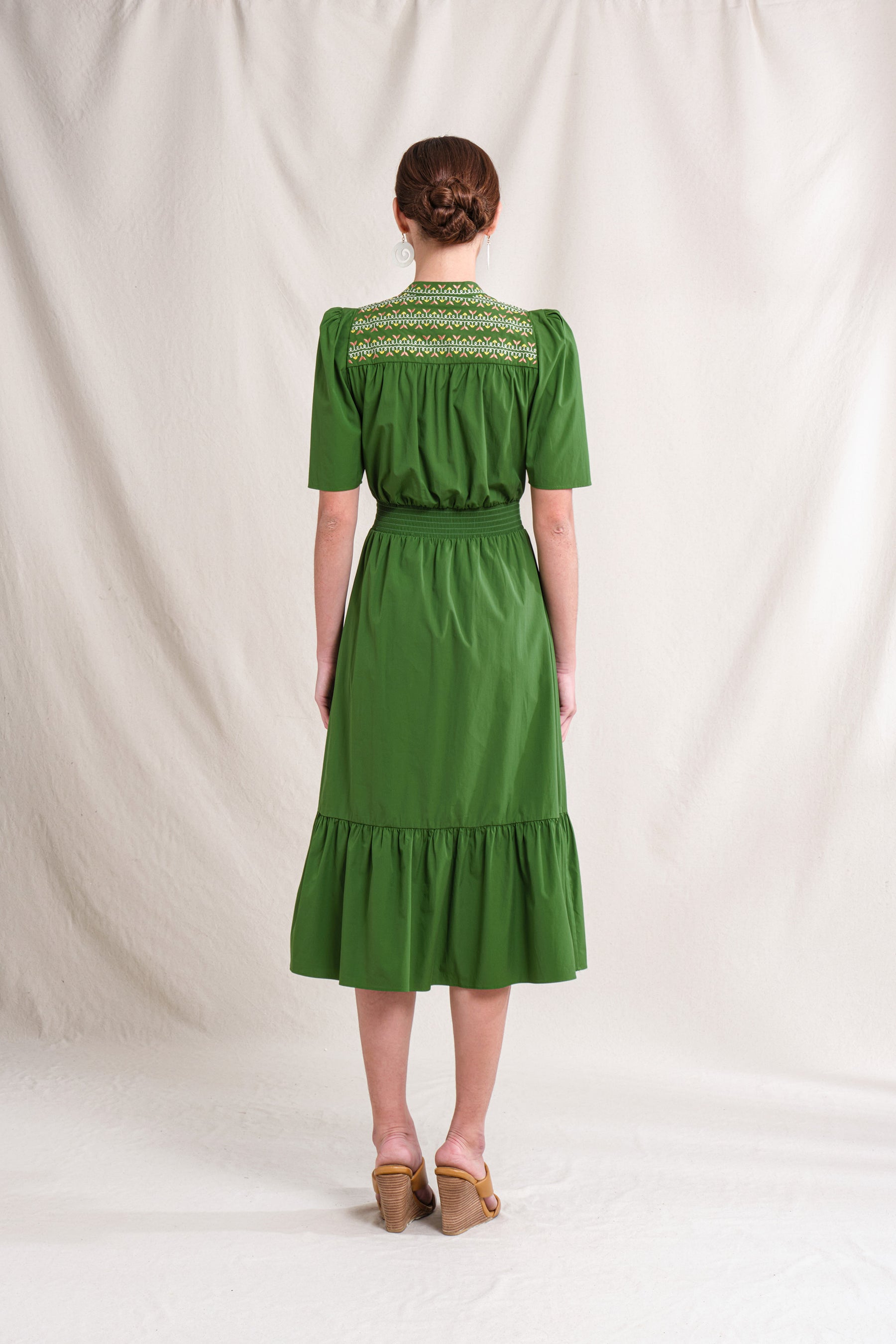 PIPER Dress in Green Sulam
