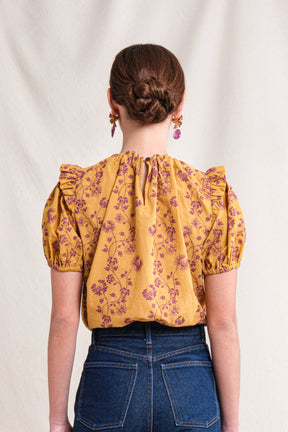 BUNDLING: Saia Top in Gold Lamia and Riona Skirt in Gold Lamia