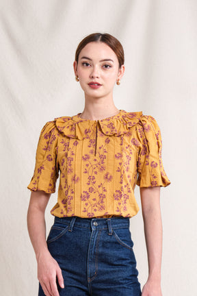 HARPER Top in Gold Lamia