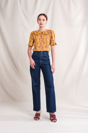 HARPER Top in Gold Lamia