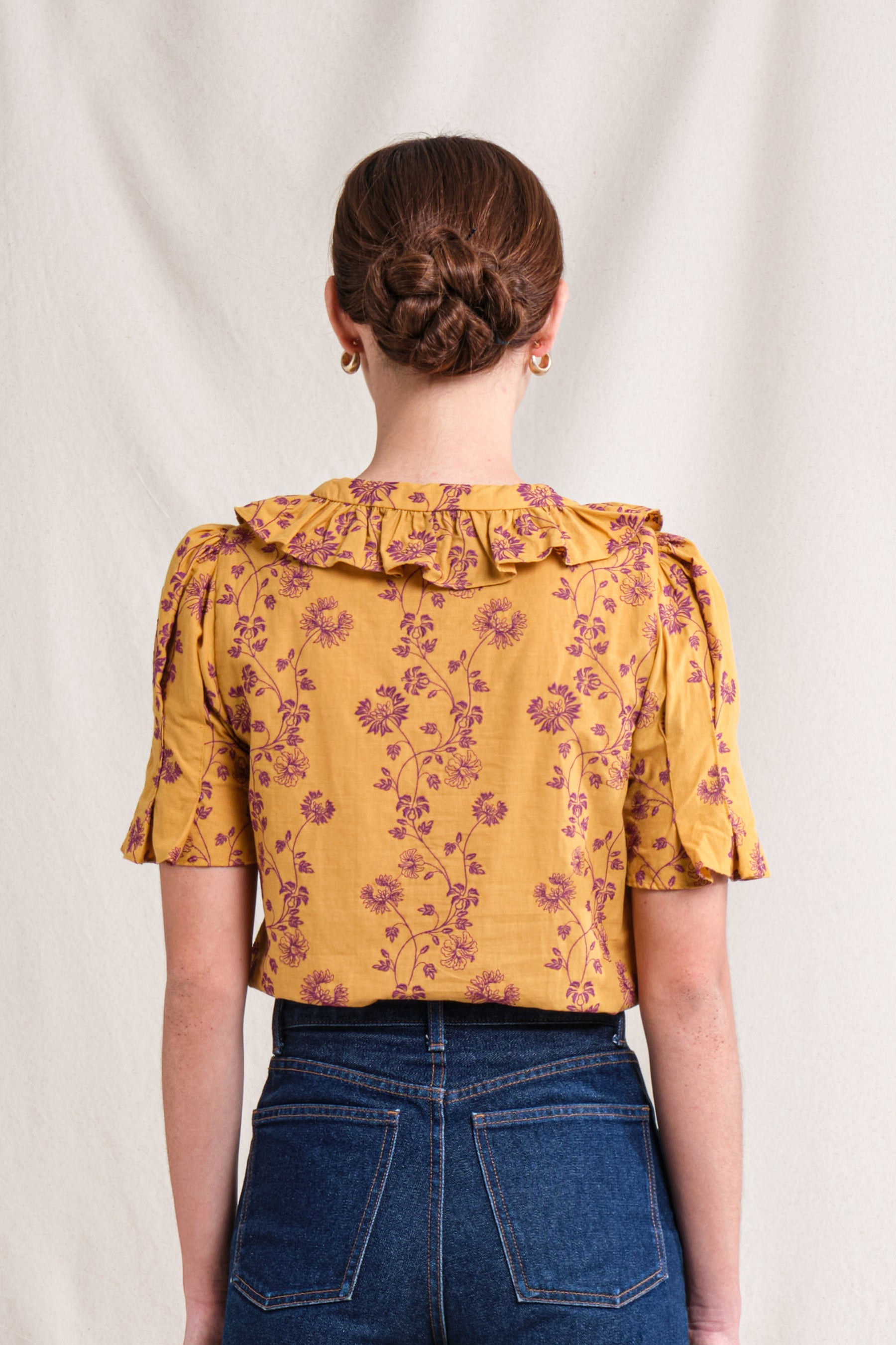 HARPER Top in Gold Lamia