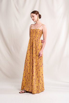 ANYA Dress in Gold Lamia