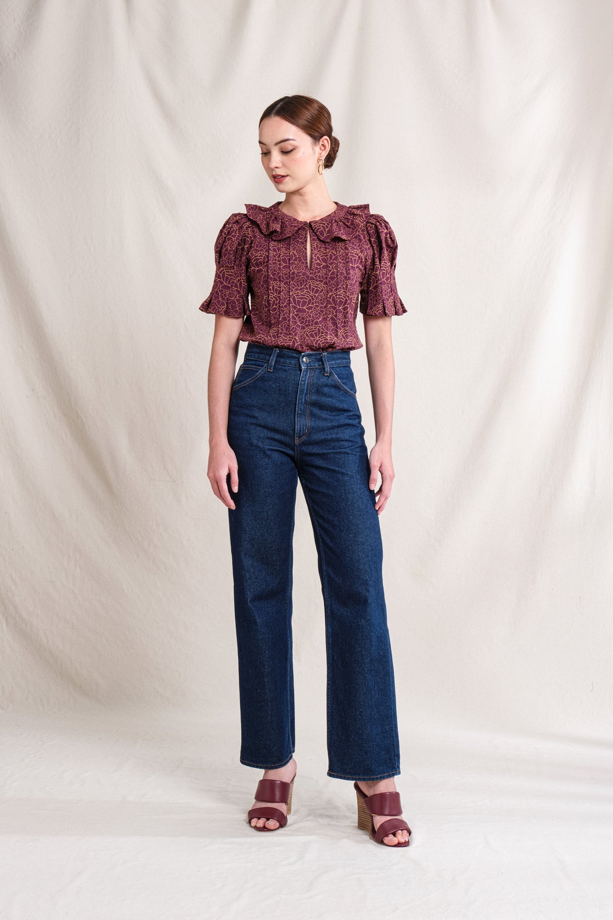 HARPER Top in Purple Krisan