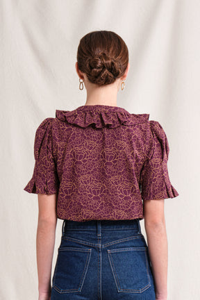 BUNDLING: Harper Top in Purple Krisan and Riona Skirt in Purple Krisan