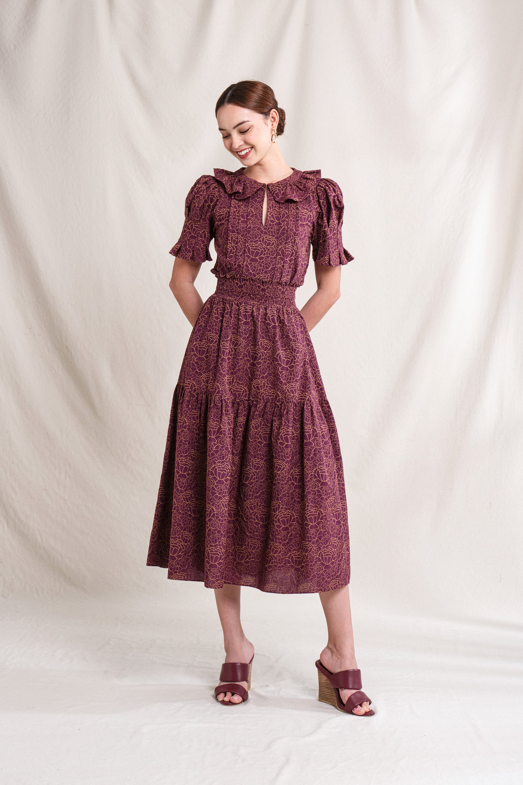 HARPER Top in Purple Krisan