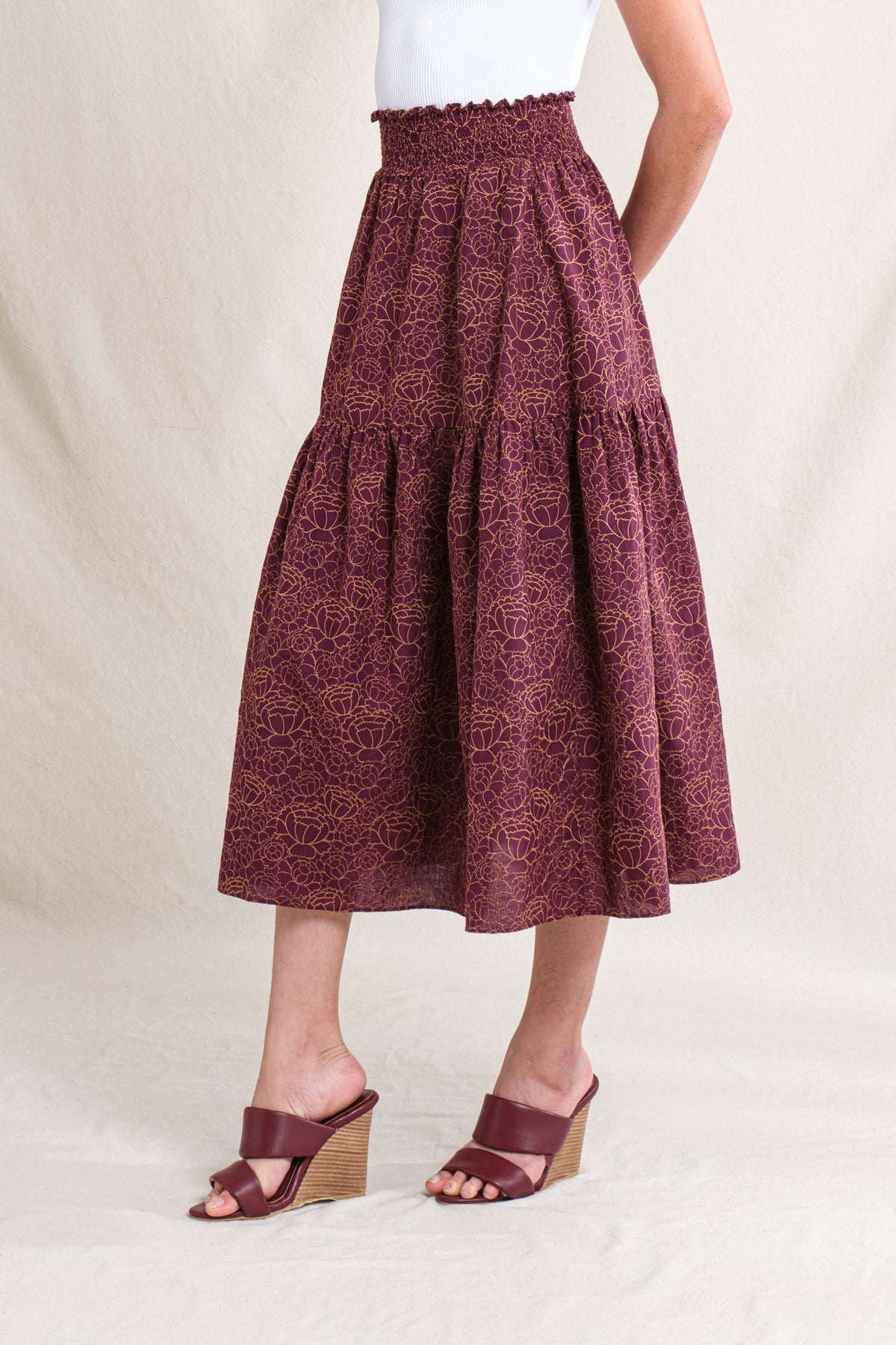 RIONA Skirt in Purple Krisan