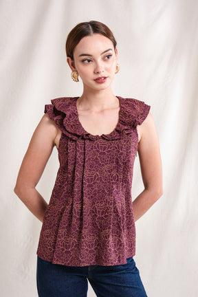 SEVY Top in Purple Krisan