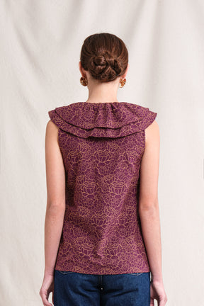 BUNDLING: Sevy Top in Purple Krisan and Riona Skirt Purple Krisan