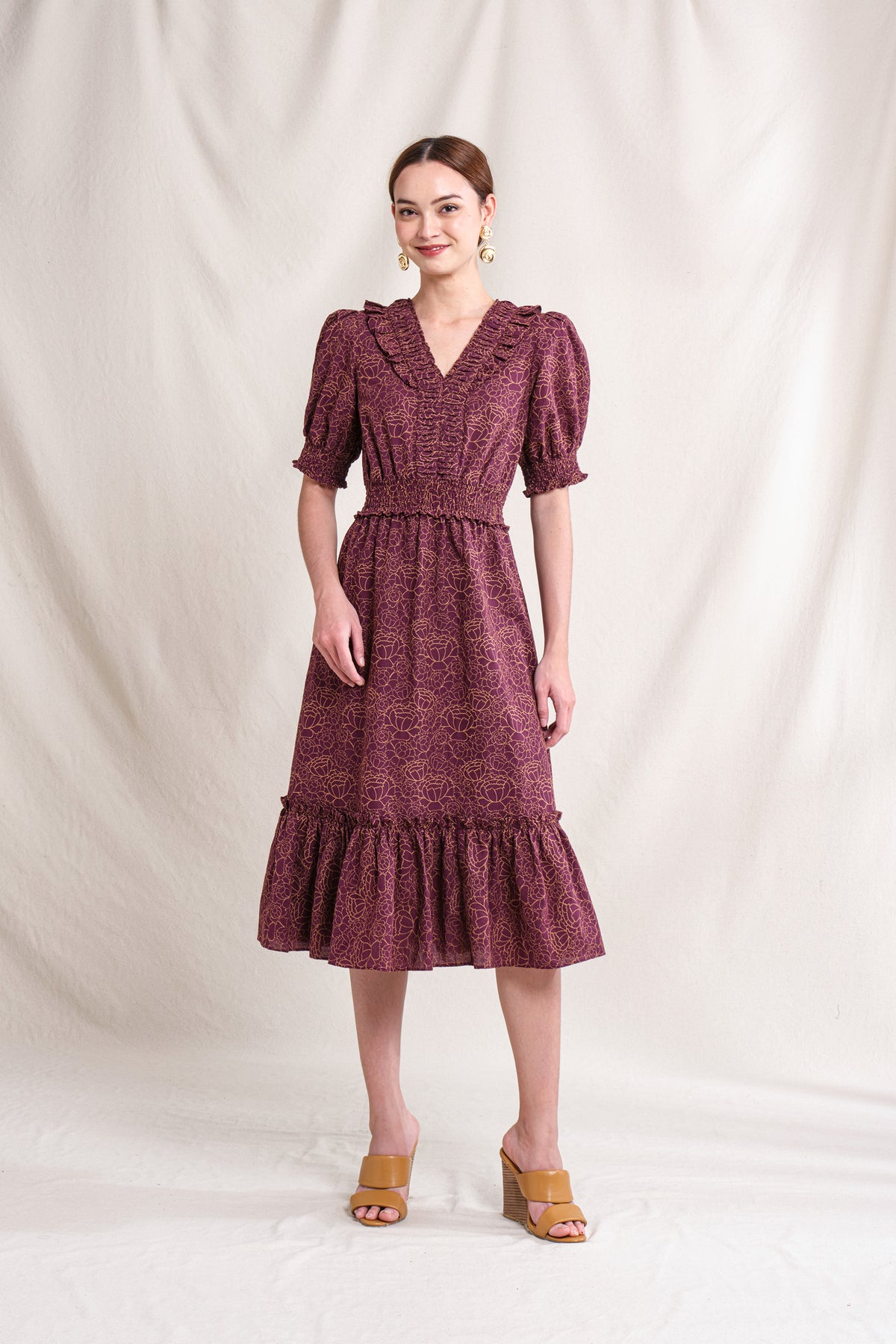 ZIVA Dress in Purple Krisan