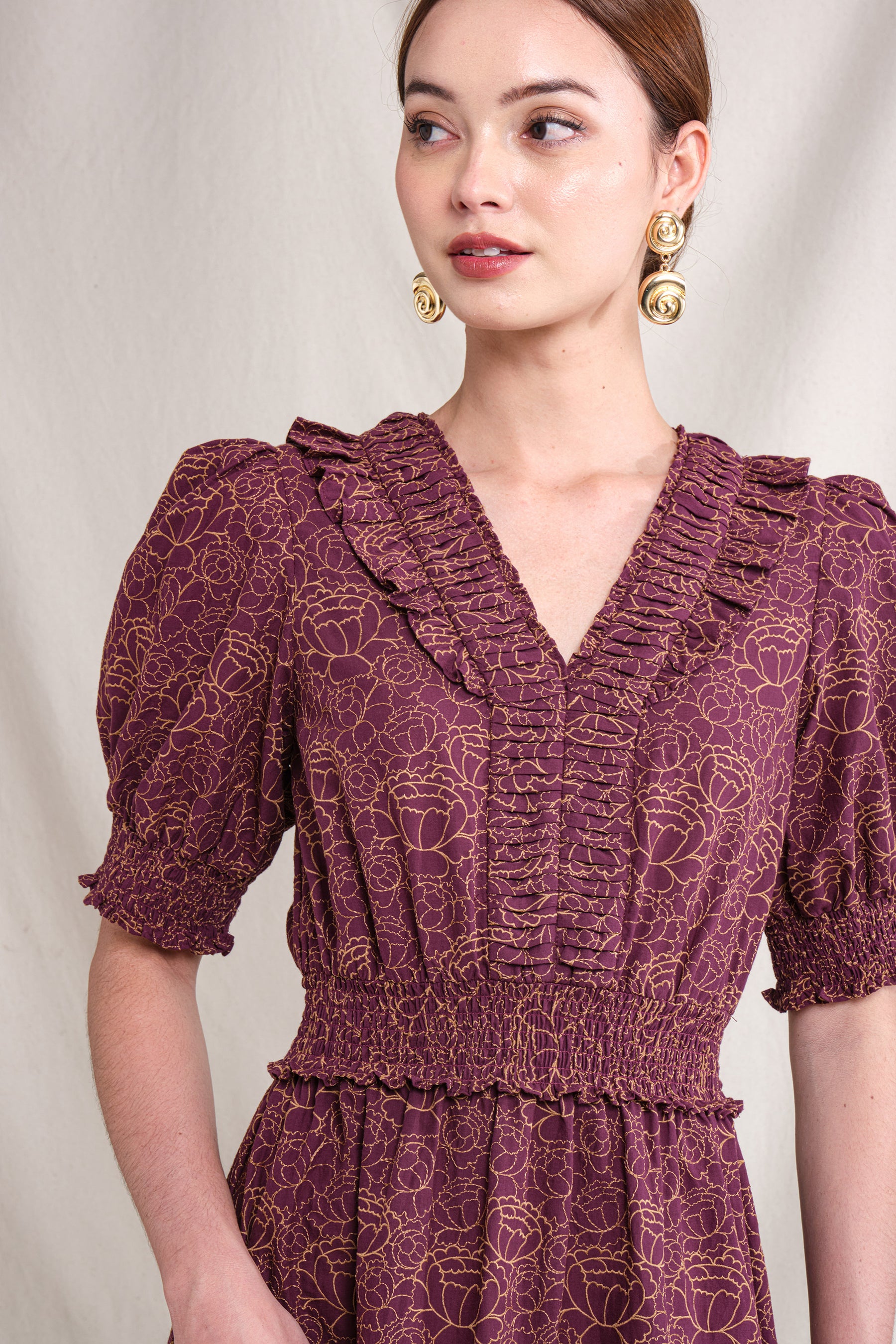 ZIVA Dress in Purple Krisan