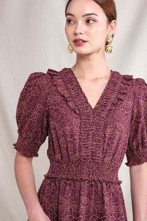 ZIVA Dress in Purple Krisan